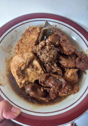 Foto resep Semur ati ampela tahu tempe