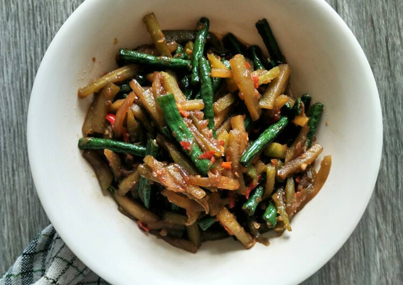 Tumis Labu Siam Kecap Pedas