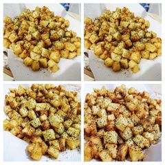 A picture of Potato Cubes.