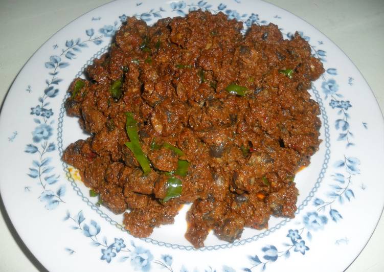 Steps to Prepare Award-winning Rendang kerang (Shelled cockles)