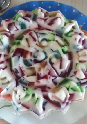 عکسی از دستور °•.😻: ژله خرده شیشه.•°