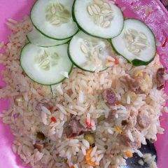 A picture of Jollof rice.