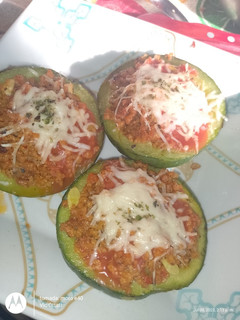 Una foto de Zapallitos rellenos veganos sorpresa