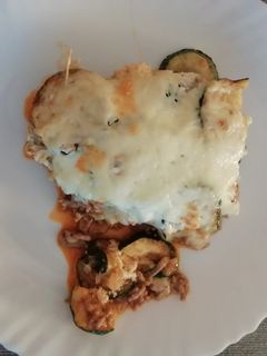 Tejszínes rakott cukkini recept fotója