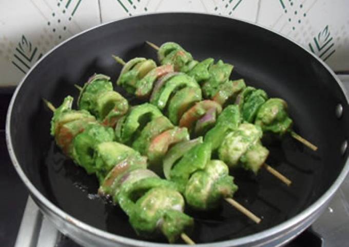 Mushroom Chicken Kebabs