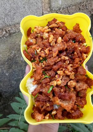 รูปของ ผัดแคบหมูน้ำพริกเผา