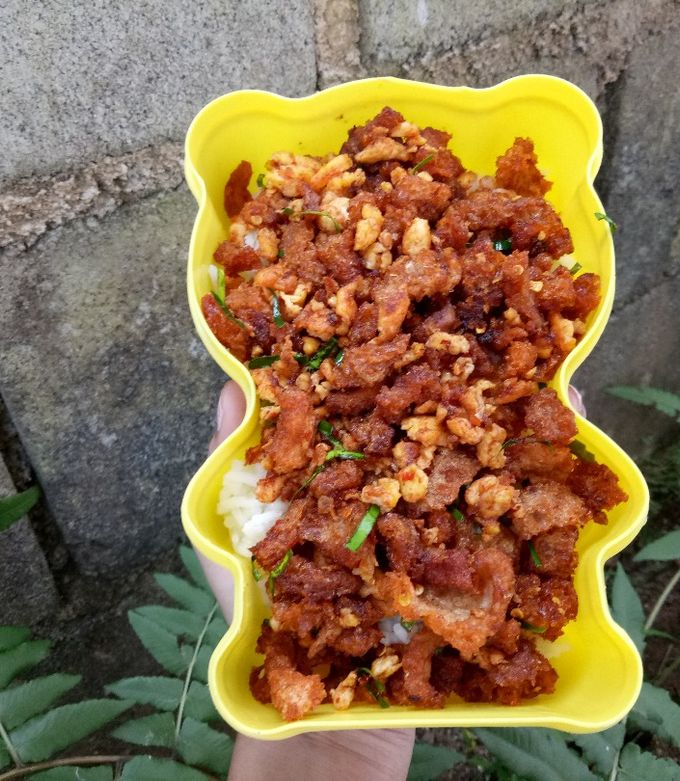 รูปของ ผัดแคบหมูน้ำพริกเผา