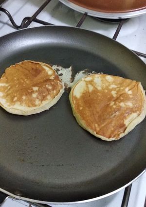 Una foto de Pancakes banana