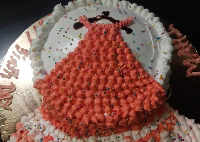Cake tag: gown - CakesDecor