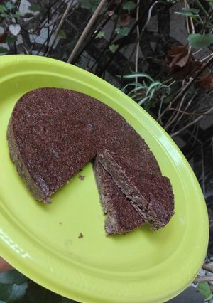 Una foto de Brownie saludable de banana😍 sin azúcar, gluten y manteca!