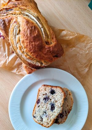 A picture of Blueberry Banana Bread.