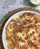 Patatas con queso y bacon: patatas Foster´s Hollywood