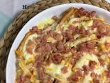 Patatas con queso y bacon: patatas Foster´s Hollywood