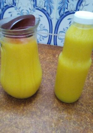 صورة لوصفة عصير فواكه برتقال وليمون🍹🍷🍸🍶