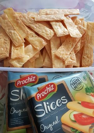 Foto resep Kripik pangsit kw keju keto
