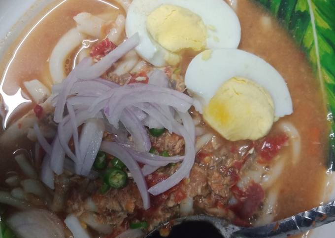 Recipe: Perfect Laksa homemade bahan tak cukup tetap jadi 