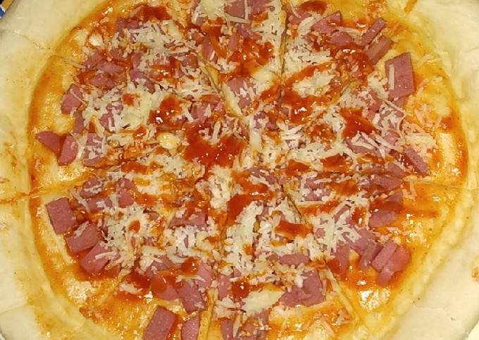 Pizza simpel 🍕#takaran sendok#Th Rara cooking