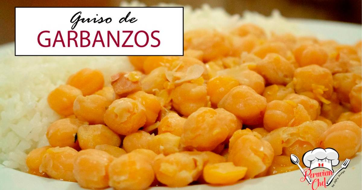 Guiso de Garbanzo Receta de PeruvianChef- Cookpad