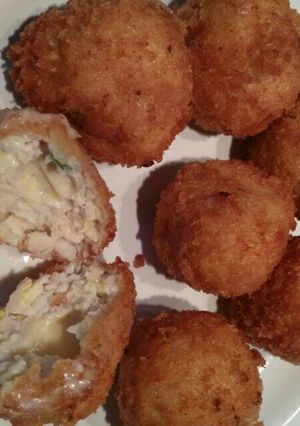 Foto resep Bola Ayam Tahu Keju Meleleh