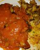 Tumbet amb pitera y mixto de kebab