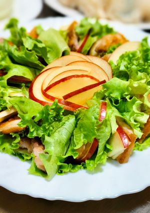 My創意水果料理_蘋果燒肉 的食譜成品照片