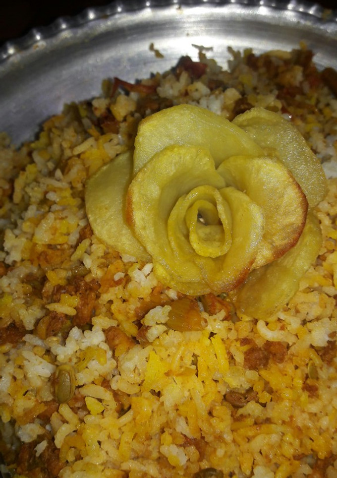 عکسی از دستور گل رز سیب زمینی