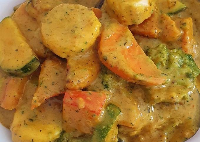 Gemüse-Süsskartoffel-Curry