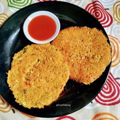 A picture of Oats, Veggies Pancakes (no onion and garlic).