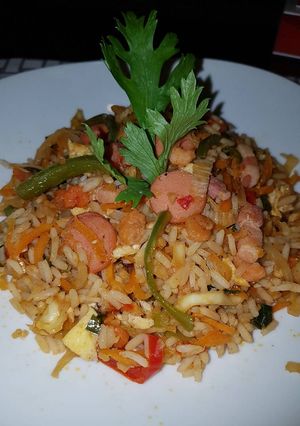 Una foto de Arroz chino