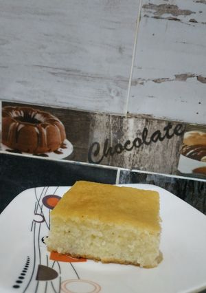 صورة لوصفة كيك البسبوسه