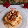 Apple Bread Pudding with Vanilla Sauce
