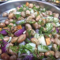 A picture of Peanuts salad.
