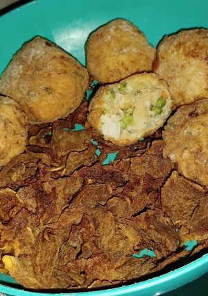 Karfiol fasírt édesburgonya chipsel recept fotója