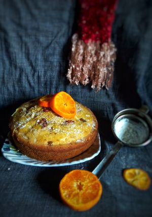 অরেঞ্জ ড্রাই ফ্রুটস কেক (Orange dry fruits cake recipe in Bengali) রেসিপির প্রধান ছবি