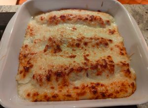 Une photo de Gratin d'asperges au jambon
