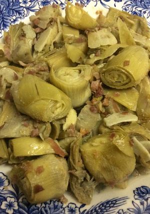 Foto principal de Alcachofas con taquitos de jamón🌹