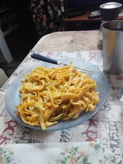Una foto de Pasta con Salsa de Calabaza