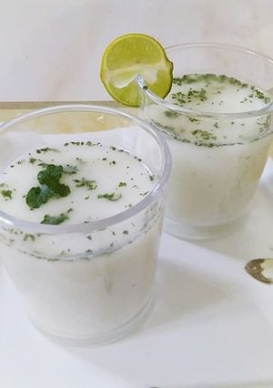 A picture of Namkeen Lassi (Salty Lassi).