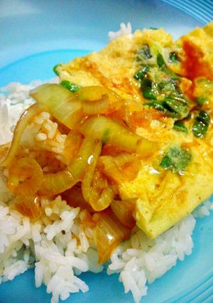 Foto resep [Inspirasi Menu Sahur Cepat Lezat] Telur Dadar Saus Teriyaki