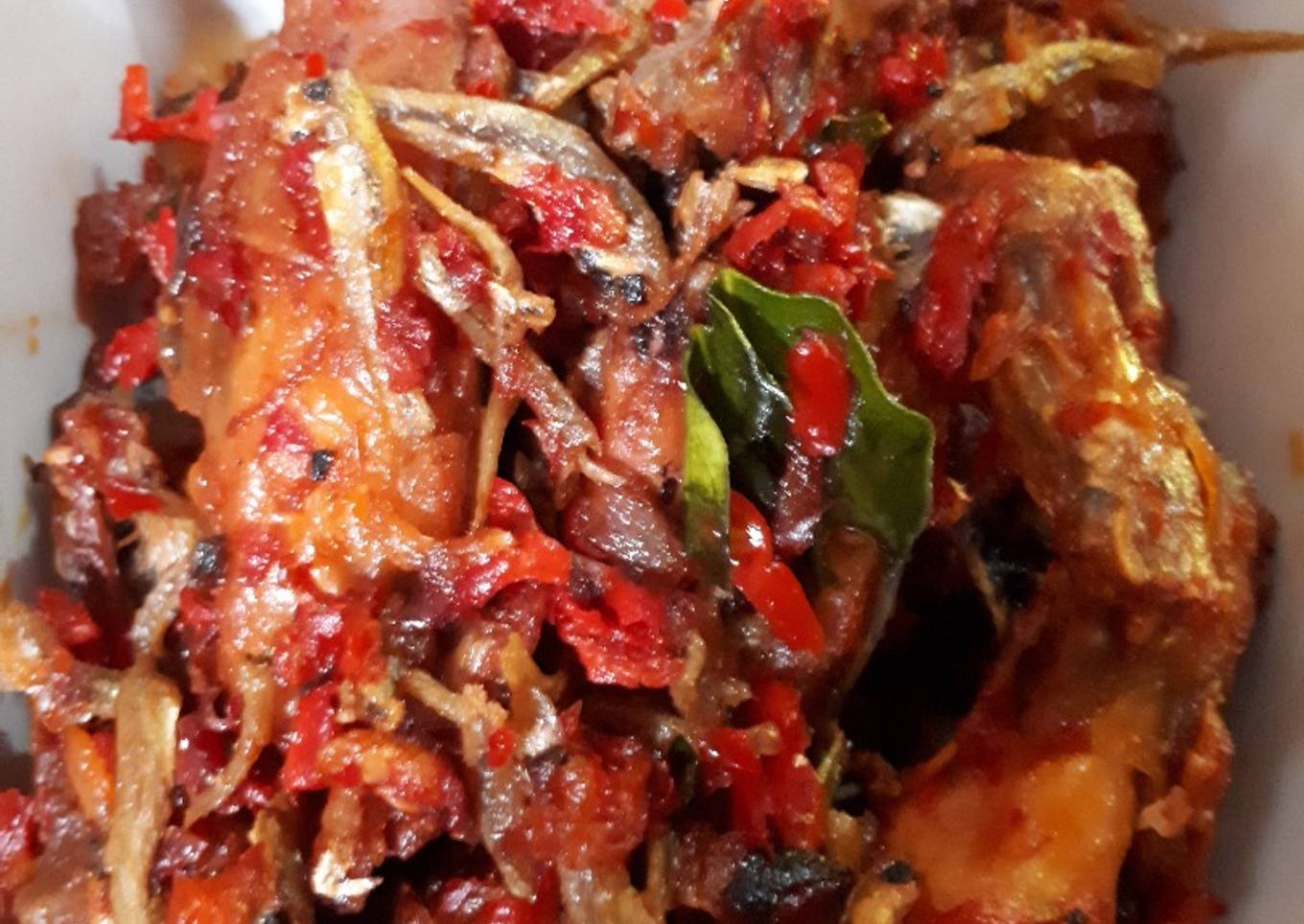 Ayam teri kriuk balado padang