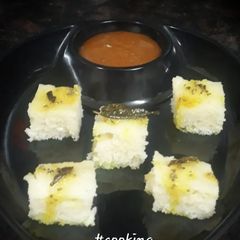 A picture of Semolina (Rava) Dhokala.