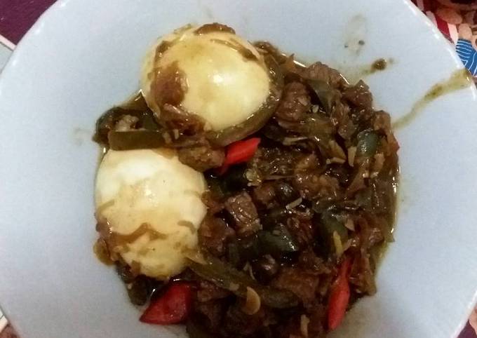 Semur daging telor simple