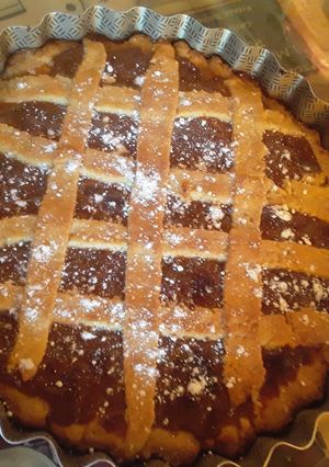 Una foto de Pasta frola de dulce de leche