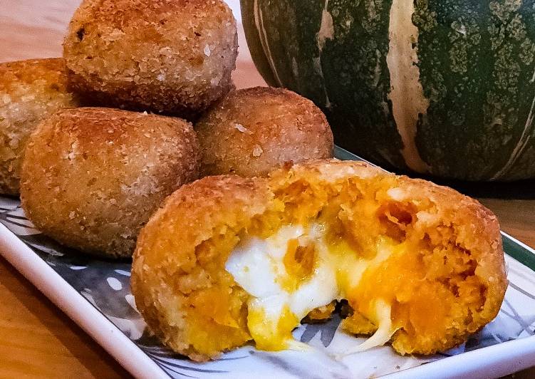 Polpette di zucca filanti