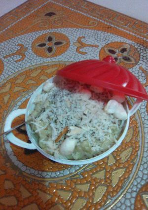 A picture of Aloo Halwa..