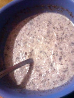 A picture of Ice Cream Brownie Shake in Bowl.