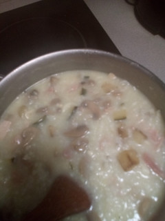 Una foto de Arroz cremoso con verduras