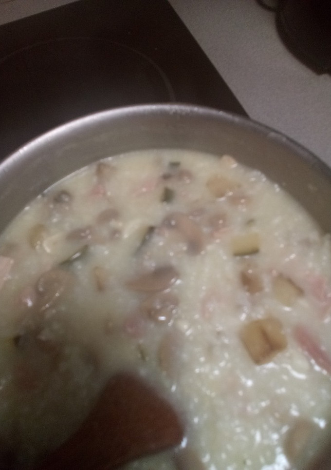 Una foto de Arroz cremoso con verduras