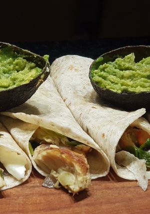 Una foto de Tacos de pollo y verduras del grupo A