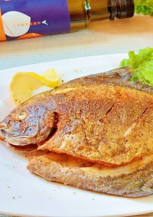 乾煎蒜香椒鹽錩魚 的食譜成品照片